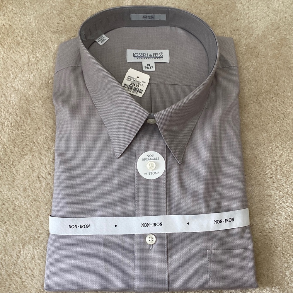 Joseph& Feiss NWT Gray Dress Shirt